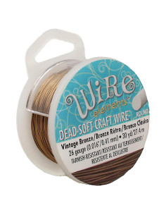 Alambre de Joyería The Beadsmith 0.41mm Bronce Vintage 30 Yardas