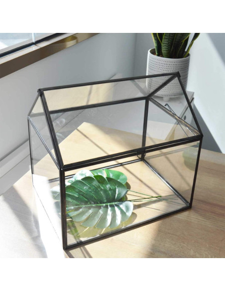 Terrario de Vidrio Grande YIMORENCE 31.1x23.2x27.7cm para Suculentas