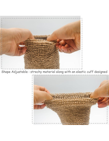 Guantes de Ducha Exfoliantes de Cáñamo Bleu Bath - 4 Pack