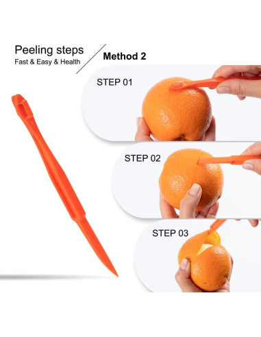 Juego de 6 Peladores de Verduras Soft Home - Acero Inoxidable