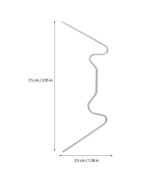 Clips de Acero Inoxidable Gatuida para Paneles de Vidrio 100Pcs