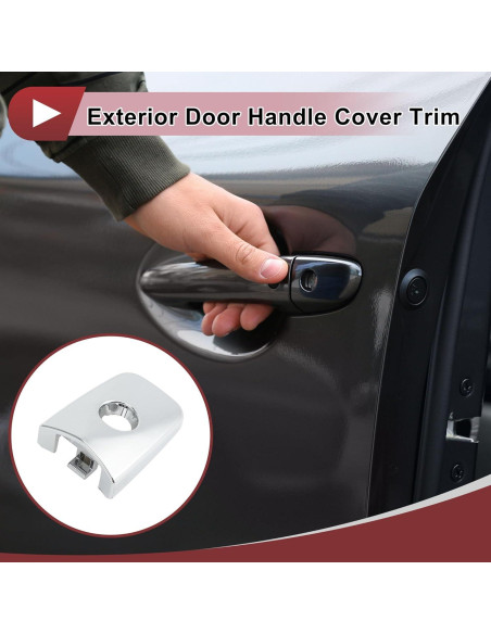 Cubierta de Manija de Puerta Izquierda Nissan Sentra/LEAF 2013-2025 ABS Plateada