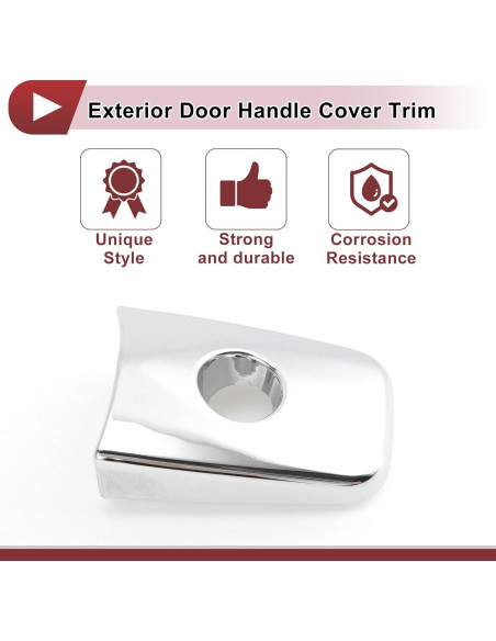 Cubierta de Manija de Puerta Izquierda Nissan Sentra/LEAF 2013-2025 ABS Plateada