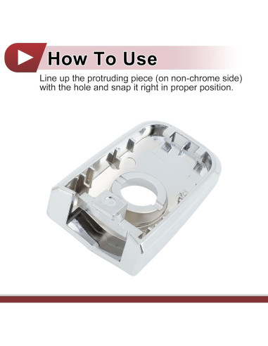 Cubierta de Manija de Puerta Izquierda Nissan Sentra/LEAF 2013-2025 ABS Plateada