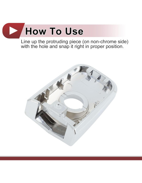 Cubierta de Manija de Puerta Izquierda Nissan Sentra/LEAF 2013-2025 ABS Plateada