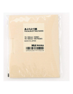 Papel Absorbente Facial MUJI - Paquete de 100 unidades