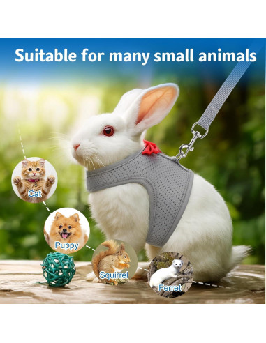 Arnés y Correa para Conejos Larrel Ajustable Transpirable M