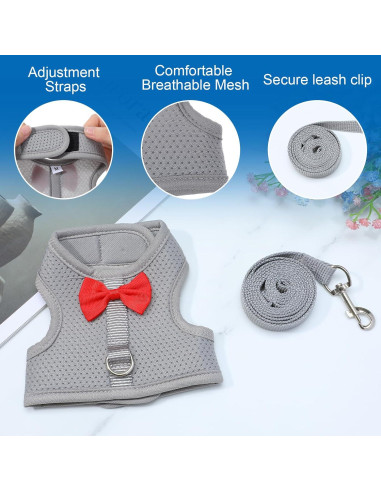 Arnés y Correa para Conejos Larrel Ajustable Transpirable M