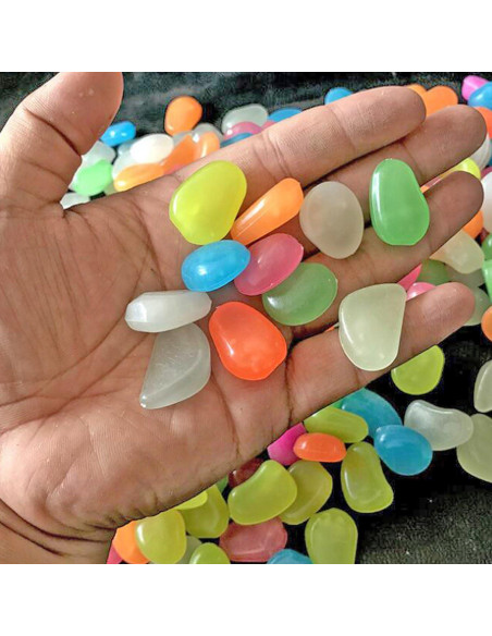 Grava Fotoluminiscente GEiNNOVA 250 g para Acuario y Jardín