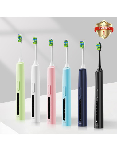 Cepillo de Dientes Eléctrico 7AM2M Verde, 5 Modos, Carga Rápida