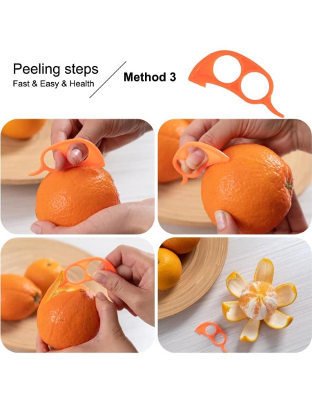 Juego de 6 Peladores de Verduras Soft Home - Acero Inoxidable