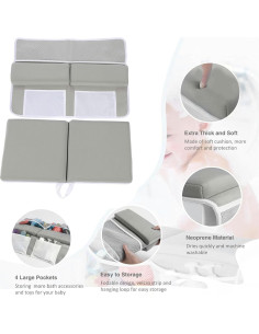 Juego de Almohadillas Antideslizantes para Rodillas y Codos Qudinip 2