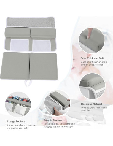 Juego de Almohadillas Antideslizantes para Rodillas y Codos Qudinip