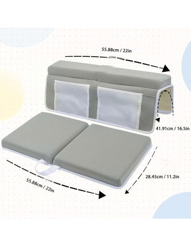 Juego de Almohadillas Antideslizantes para Rodillas y Codos Qudinip