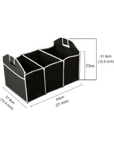 Organizador de Maletero YXQ Plegable Impermeable 3 Compartimentos 2