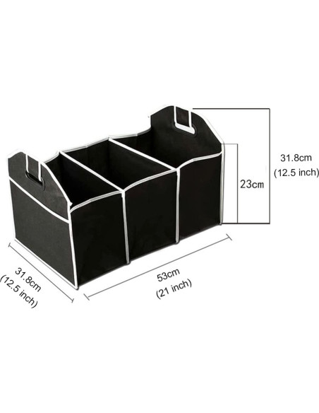 Organizador de Maletero YXQ Plegable Impermeable 3 Compartimentos