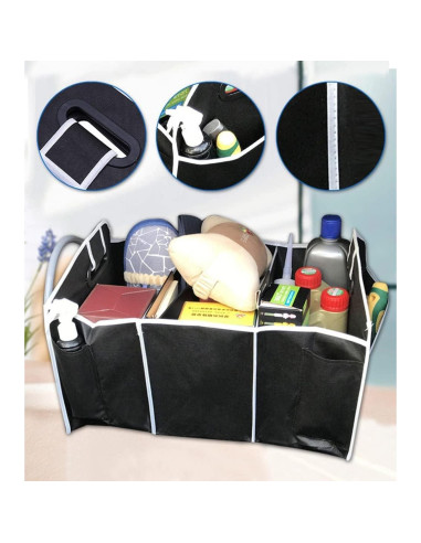 Organizador de Maletero YXQ Plegable Impermeable 3 Compartimentos
