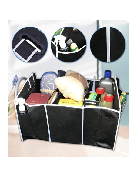 Organizador de Maletero YXQ Plegable Impermeable 3 Compartimentos