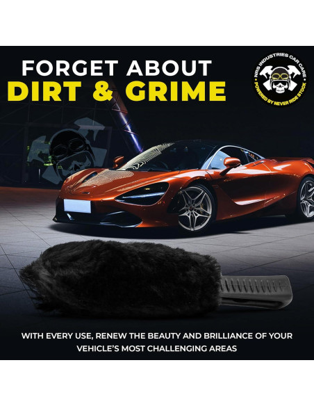 Cepillo de Limpieza de Ruedas NRS Industries Wooly - 108g