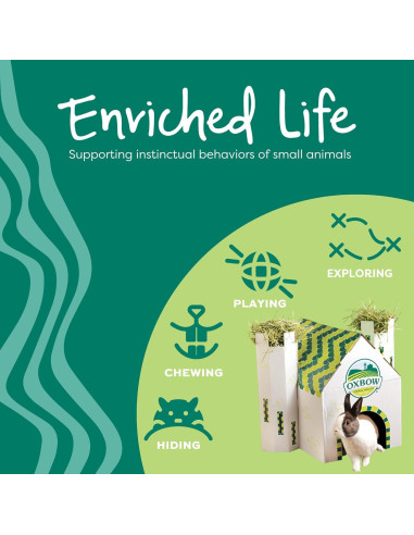 Refugio Cozy Cave Oxbow Grande para Conejos y Cobayas