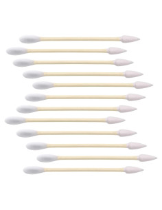 Bastones de Algodón de Bambú Orgánico - 1000 Piezas Biodegradables