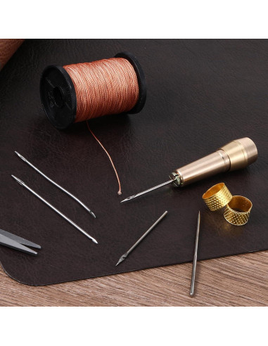 Kit de herramientas de costura de cuero FdcLixuvol 9 piezas