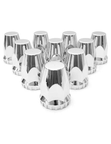 Cubiertas de Tuercas de Rueda High Soar 33 mm Cromadas - 10 Pcs