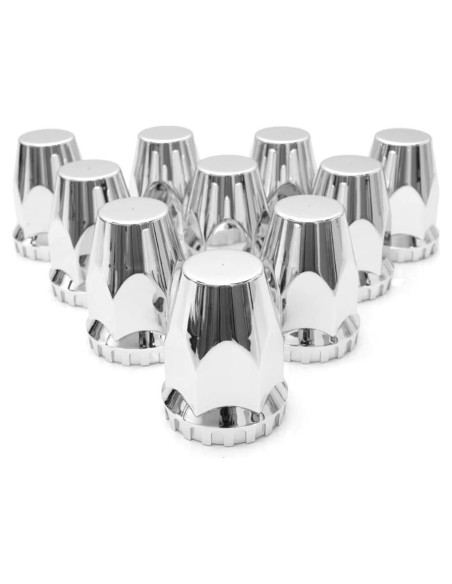 Cubiertas de Tuercas de Rueda High Soar 33 mm Cromadas - 10 Pcs