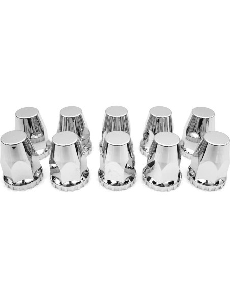 Cubiertas de Tuercas de Rueda High Soar 33 mm Cromadas - 10 Pcs