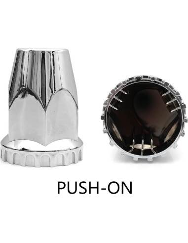 Cubiertas de Tuercas de Rueda High Soar 33 mm Cromadas - 10 Pcs