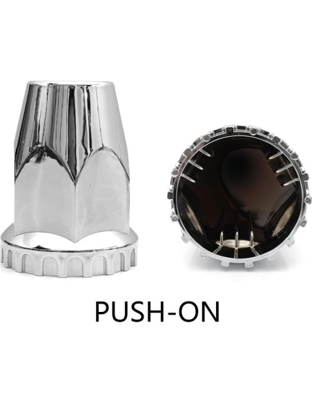 Cubiertas de Tuercas de Rueda High Soar 33 mm Cromadas - 10 Pcs