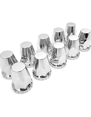 Cubiertas de Tuercas de Rueda High Soar 33 mm Cromadas - 10 Pcs