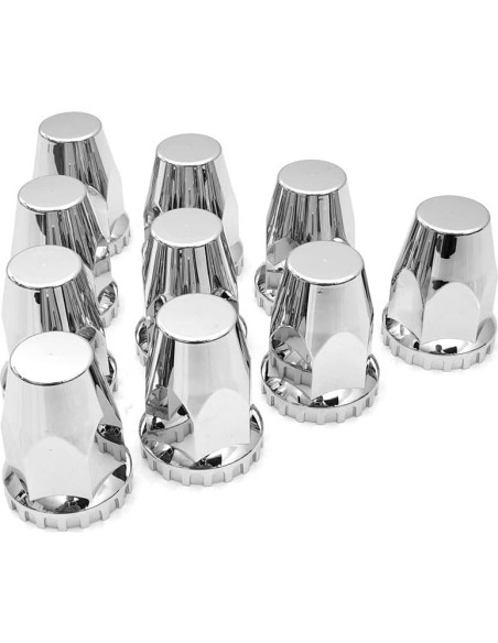 Cubiertas de Tuercas de Rueda High Soar 33 mm Cromadas - 10 Pcs