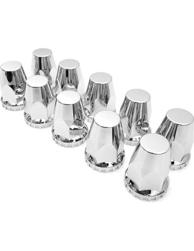 Cubiertas de Tuercas de Rueda High Soar 33 mm Cromadas - 10 Pcs