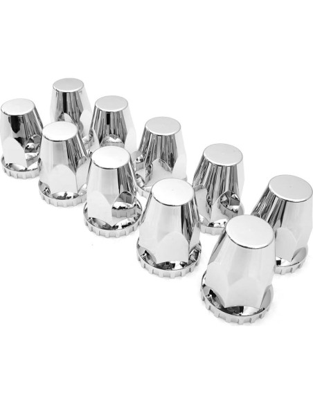 Cubiertas de Tuercas de Rueda High Soar 33 mm Cromadas - 10 Pcs