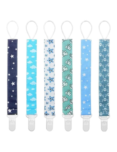 Clip de Chupete Yoofoss Paquete de 6 Clips Universales