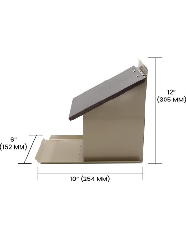 Caja de Almuerzo para Ardillas Zenport Z38079 - Beige 30.5x25.4 cm