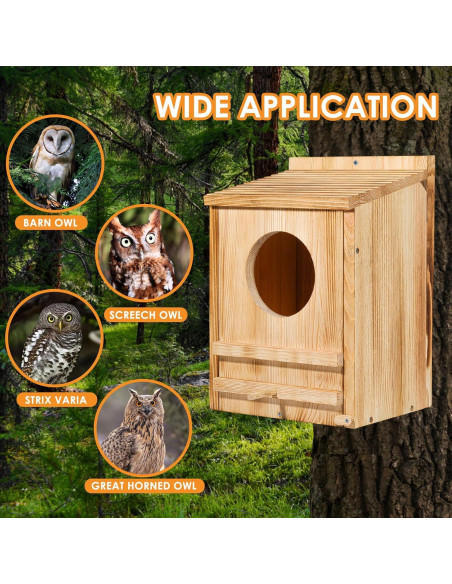 Casa de Búho ONKO 25.8x19.0x35.5 cm para Exterior