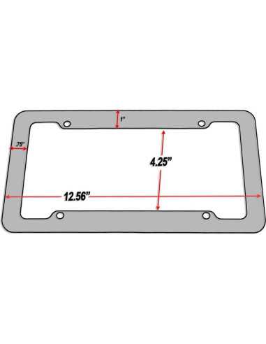 Marco de Placa de Licencia Fibra de Carbono BLVD-LPF 30.48x15.24cm