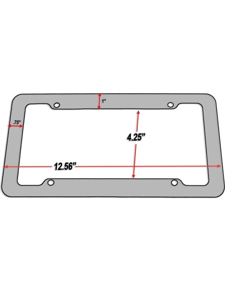 Marco de Placa de Licencia Fibra de Carbono BLVD-LPF 30.48x15.24cm