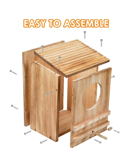 Casa de Búho ONKO 25.8x19.0x35.5 cm para Exterior