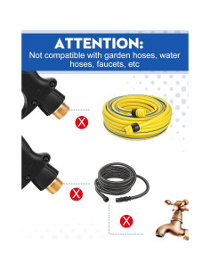 Pistola de Lavado a Presión BULBOUSROSE 5000 PSI con 5 Boquillas 2