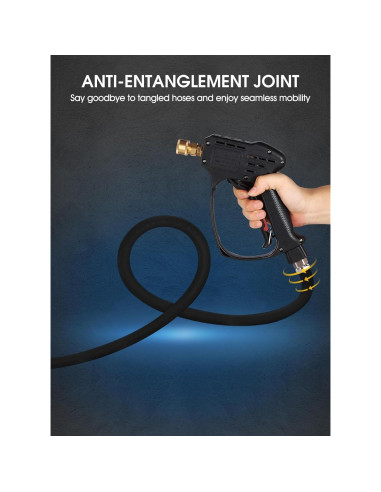 Pistola de Lavado a Presión BULBOUSROSE 5000 PSI con 5 Boquillas