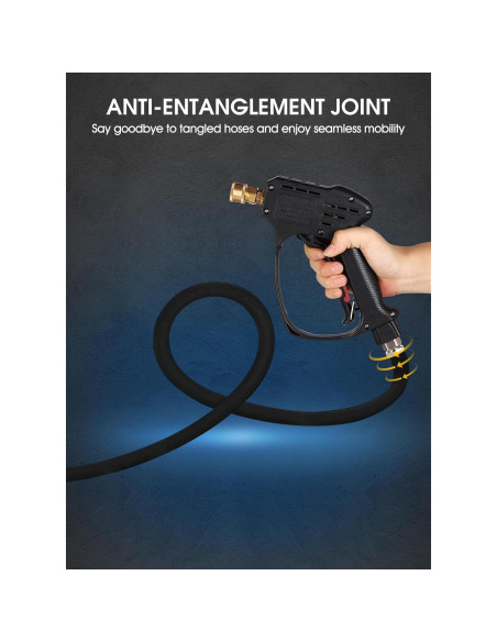 Pistola de Lavado a Presión BULBOUSROSE 5000 PSI con 5 Boquillas