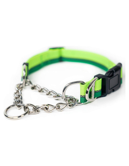 Collar Martingale para Perros Mighty Paw 2.0 Grande Verde