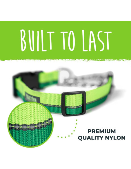 Collar Martingale para Perros Mighty Paw 2.0 Grande Verde