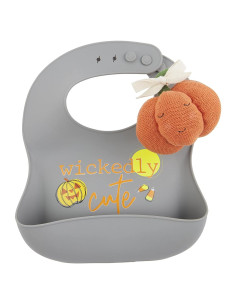 Conjunto de Baberos de Silicona Mud Pie Halloween 2 Piezas