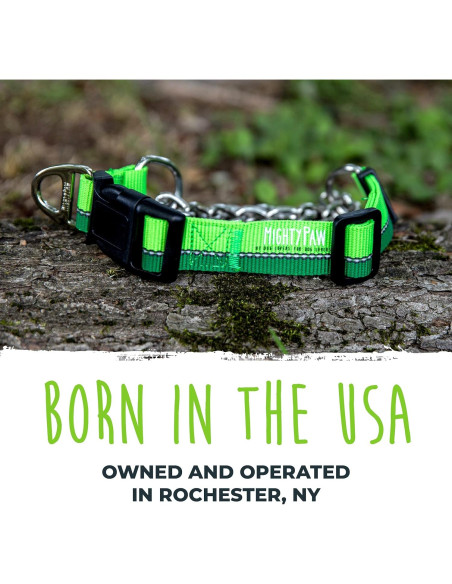 Collar Martingale para Perros Mighty Paw 2.0 Grande Verde
