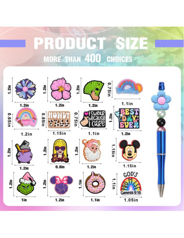 40 Perlas Focal de Silicona LINIFOLL para Manualidades