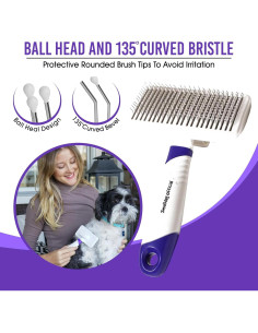 Cepillo Slicker Suave Autolimpiante Smalldog para Perros Grandes 2